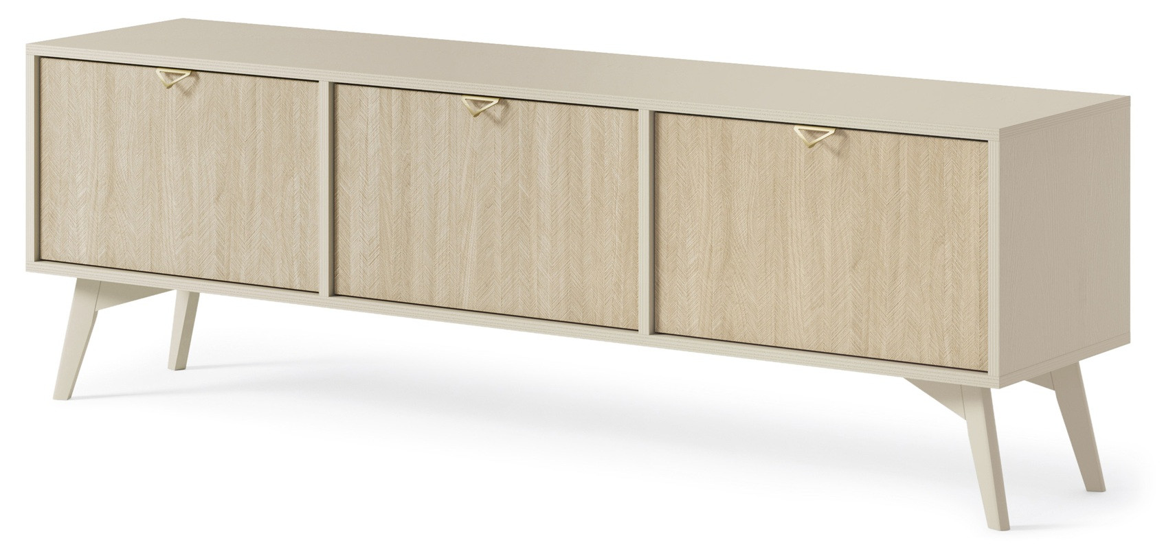 Szafka RTV SILVANE 158 cm do salonu beżowy jodła Szafka RTV SILVANE 158 cm do salonu beżowy jodła