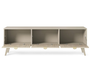 Szafka RTV SILVANE 158 cm do salonu beżowy jodła Szafka RTV SILVANE 158 cm do salonu beżowy jodła