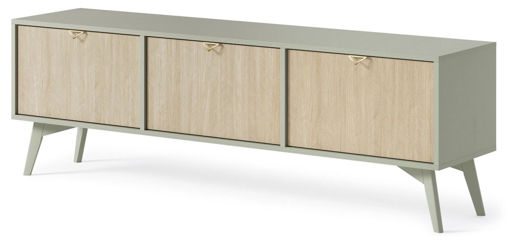 Szafka RTV SILVANE 158 cm do salonu zielony jodła