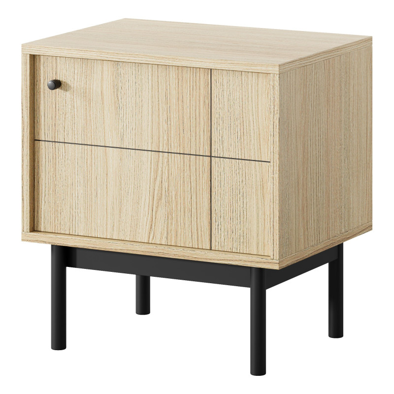 Szafka nocna stolik nocny NORINO 54cm do sypialni dąb linea