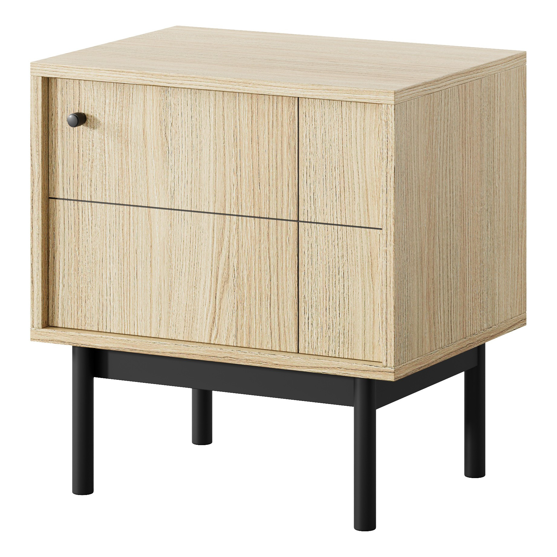 Szafka nocna stolik nocny NORINO 54cm do sypialni dąb linea
