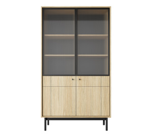 Witryna NORINO 104 cm z do salonu dąb linea Witryna NORINO 104 cm z do salonu dąb linea