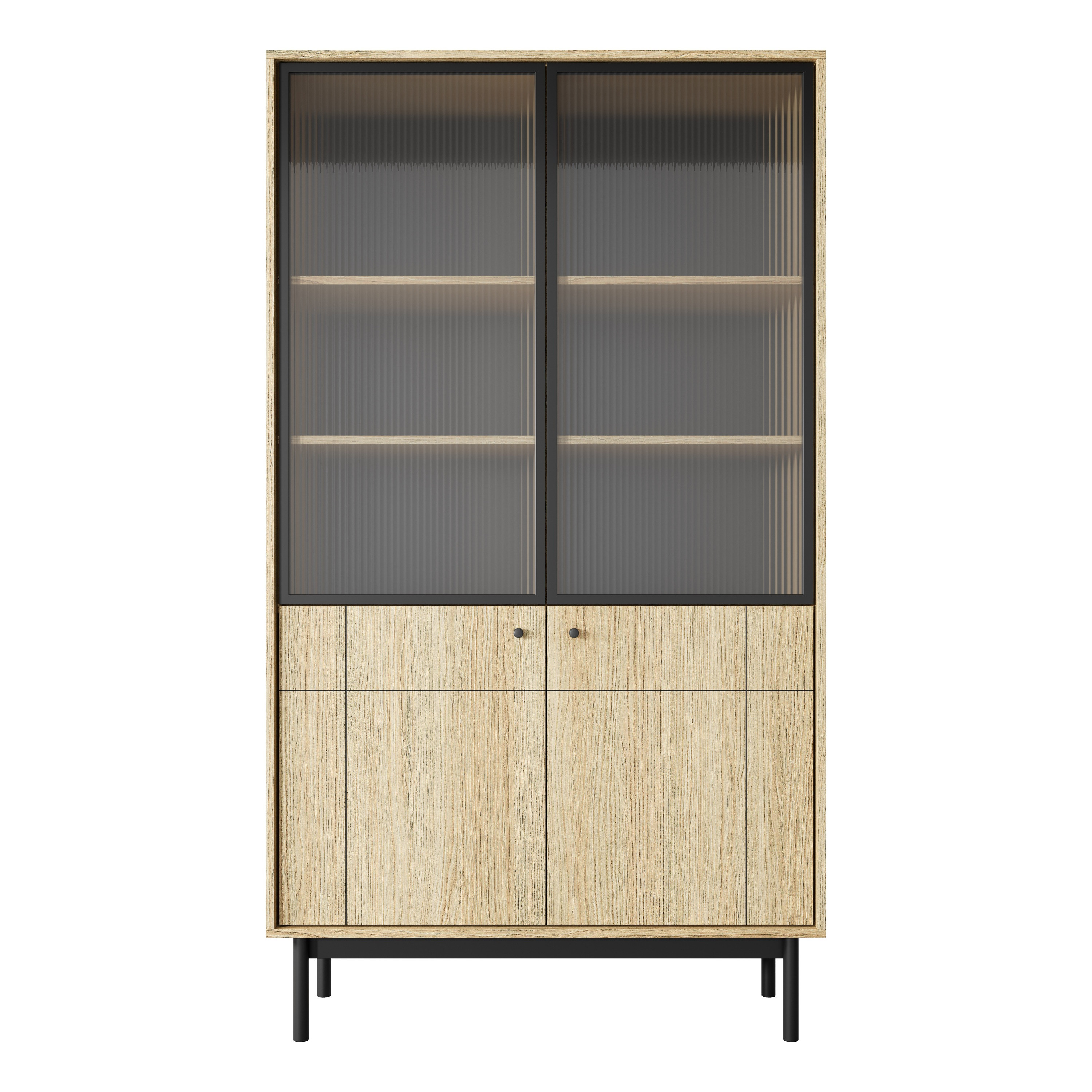 Witryna NORINO 104 cm z do salonu dąb linea Witryna NORINO 104 cm z do salonu dąb linea