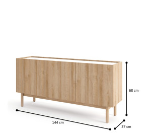 Komoda TAMARO 144 cm do salonu sypialni dąb riviera Komoda TAMARO 144 cm do salonu sypialni dąb riviera