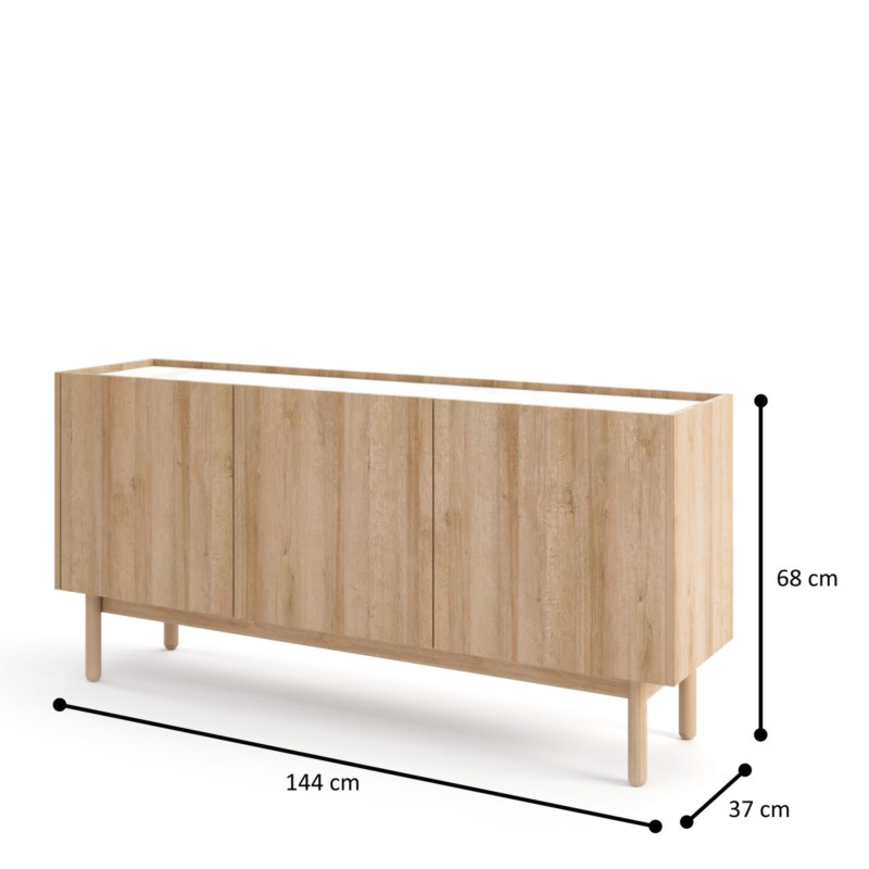 Komoda TAMARO 144 cm do salonu sypialni dąb riviera Komoda TAMARO 144 cm do salonu sypialni dąb riviera
