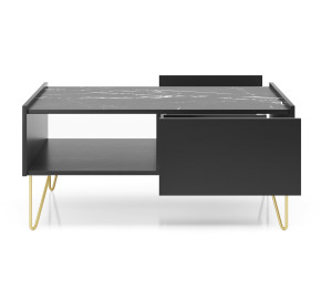 Stolik kawowy ława VELNO 97 cm do salonu czarny Stolik kawowy ława VELNO 97 cm do salonu czarny