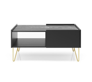 Stolik kawowy ława VELNO 97 cm do salonu czarny Stolik kawowy ława VELNO 97 cm do salonu czarny