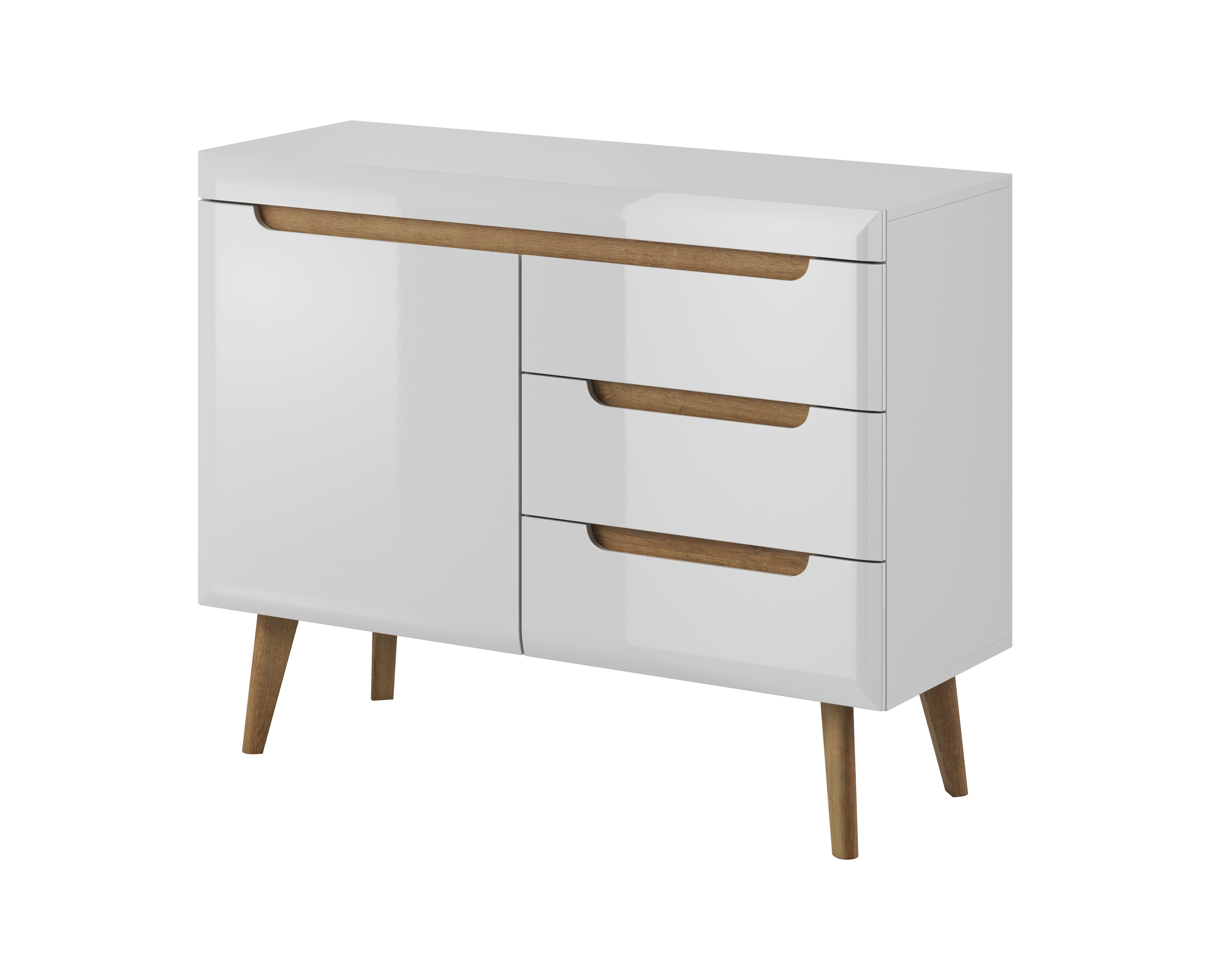 Komoda TARLO 107 cm do salonu sypialni biała
