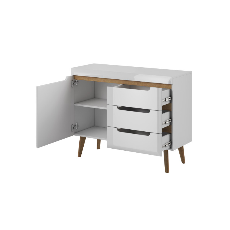 Komoda TARLO 107 cm do salonu sypialni biała