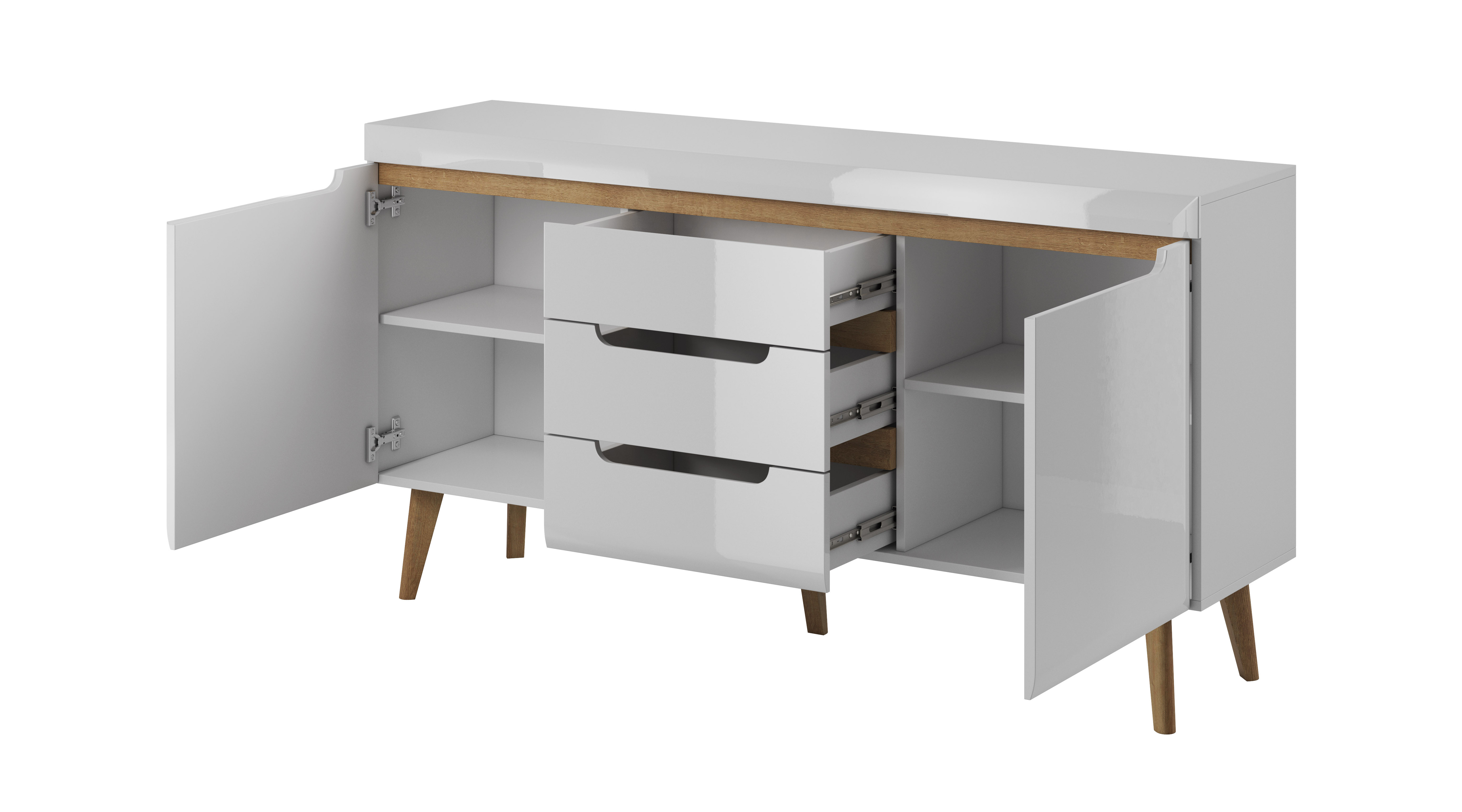 Komoda TARLO 160 cm do salonu sypialni biała