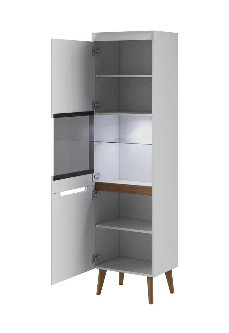 Witryna TARLO 53 cm do salonu biała
