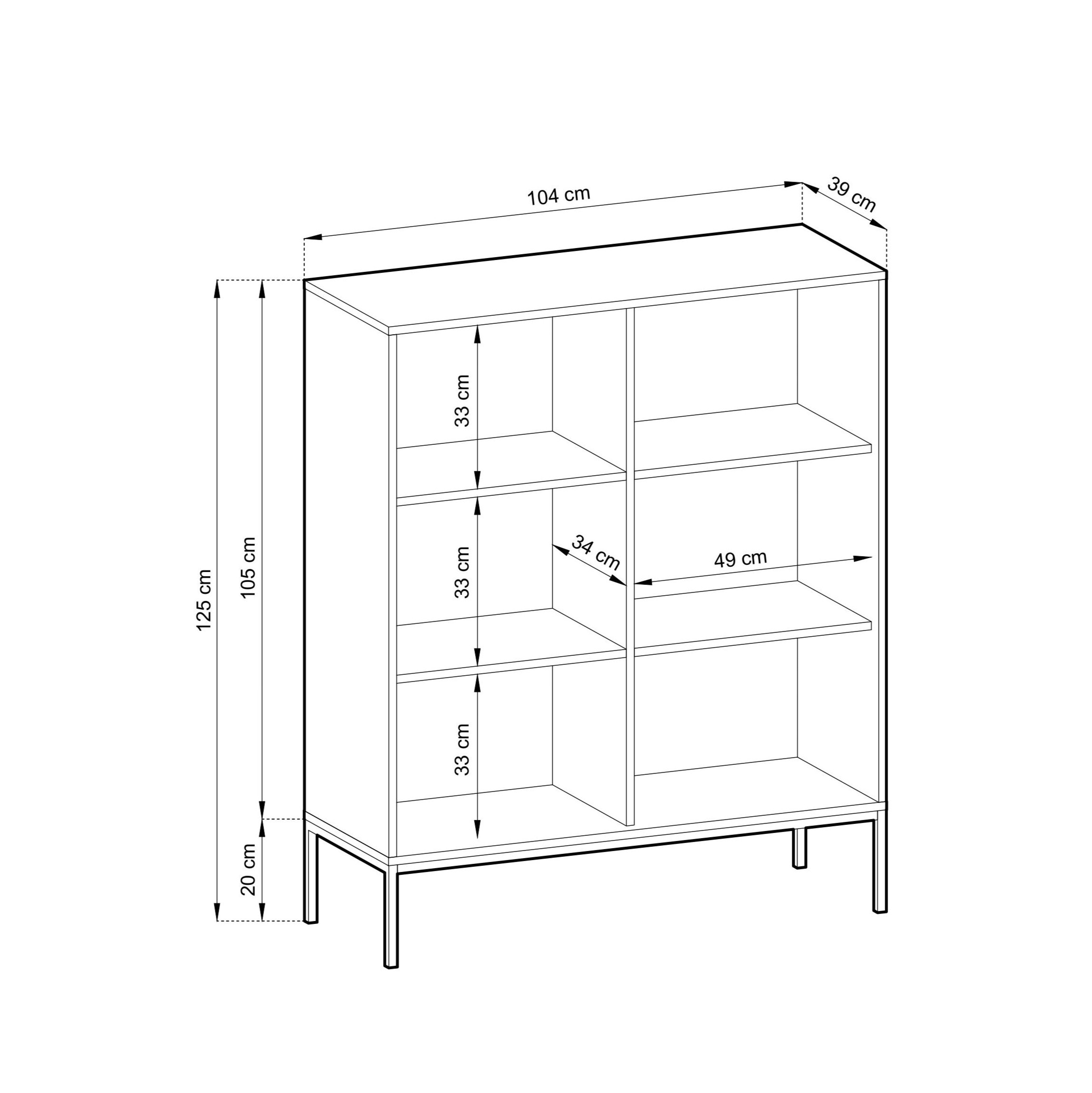 Komoda LINEA 104cm wysoka do salonu sypialni czarna złoty stelaż Komoda LINEA 104cm wysoka do salonu sypialni czarna złoty stelaż