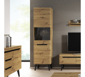 Witryna TARLO 53 cm do salonu dąb artisan