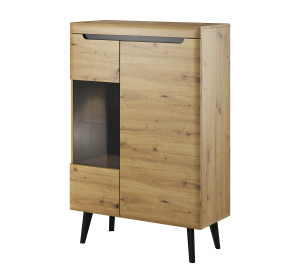 Witryna TARLO 90 cm do salonu dąb artisan