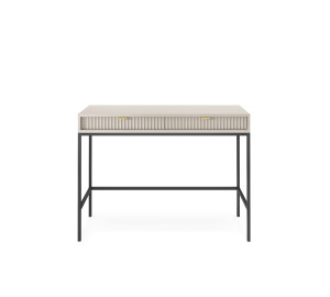 Toaletka biurko do makijażu LINEA 104 cm do sypialni kaszmir czarny stelaż