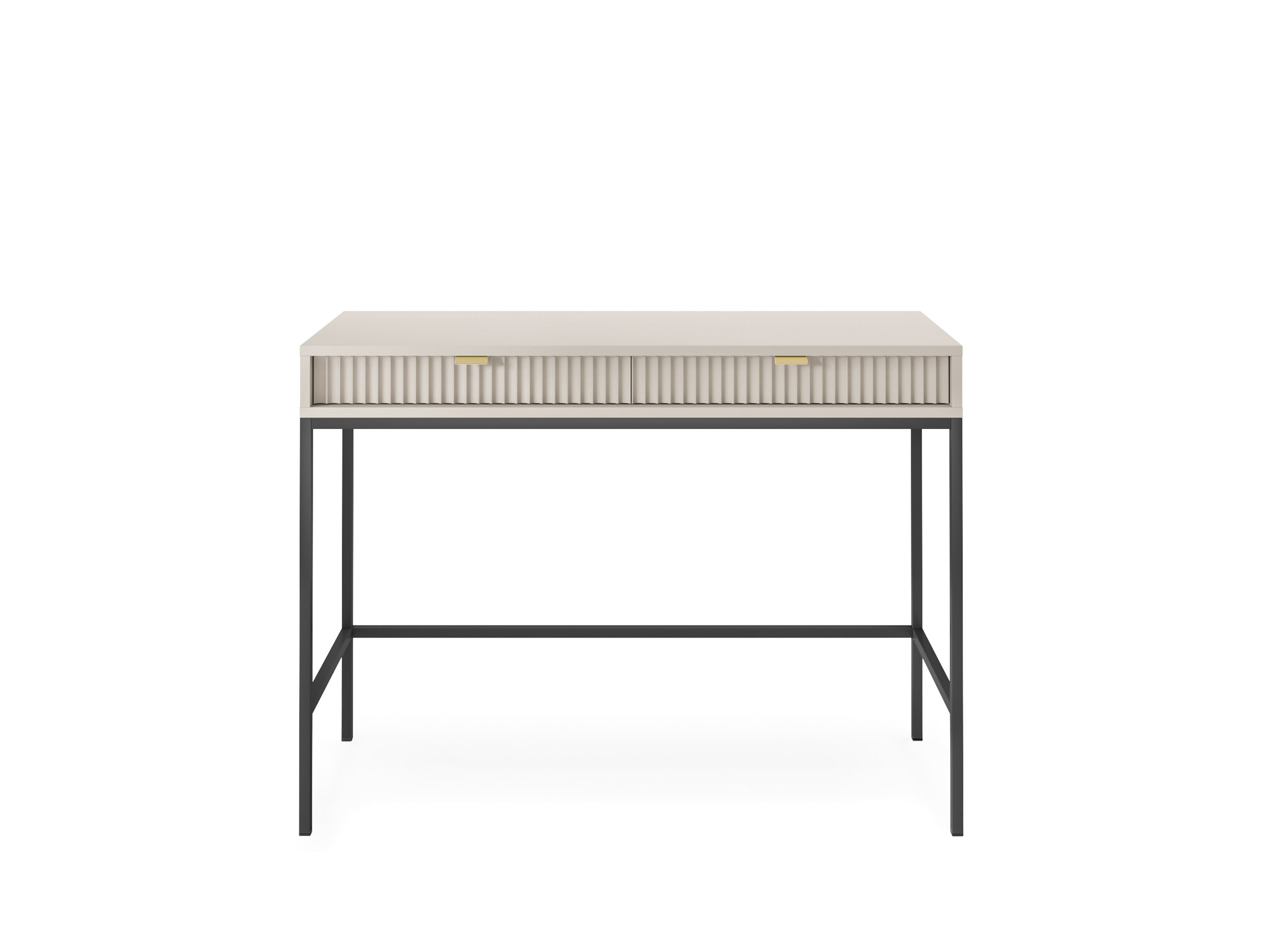 Toaletka biurko do makijażu LINEA 104 cm do sypialni kaszmir czarny stelaż