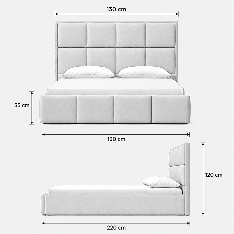Łóżko tapicerowane NUVELLO z pojemnikiem na pościel 120x200 cm czarne Magic Velvet 2219 Łóżko tapicerowane NUVELLO z pojemnikiem na pościel 120x200 cm czarne Magic Velvet 2219
